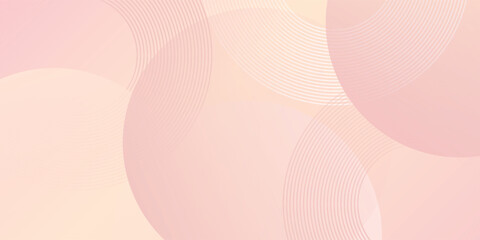 Modern background  pastel colorful  pink and yellow gradations. Circle effect style design simple modern art