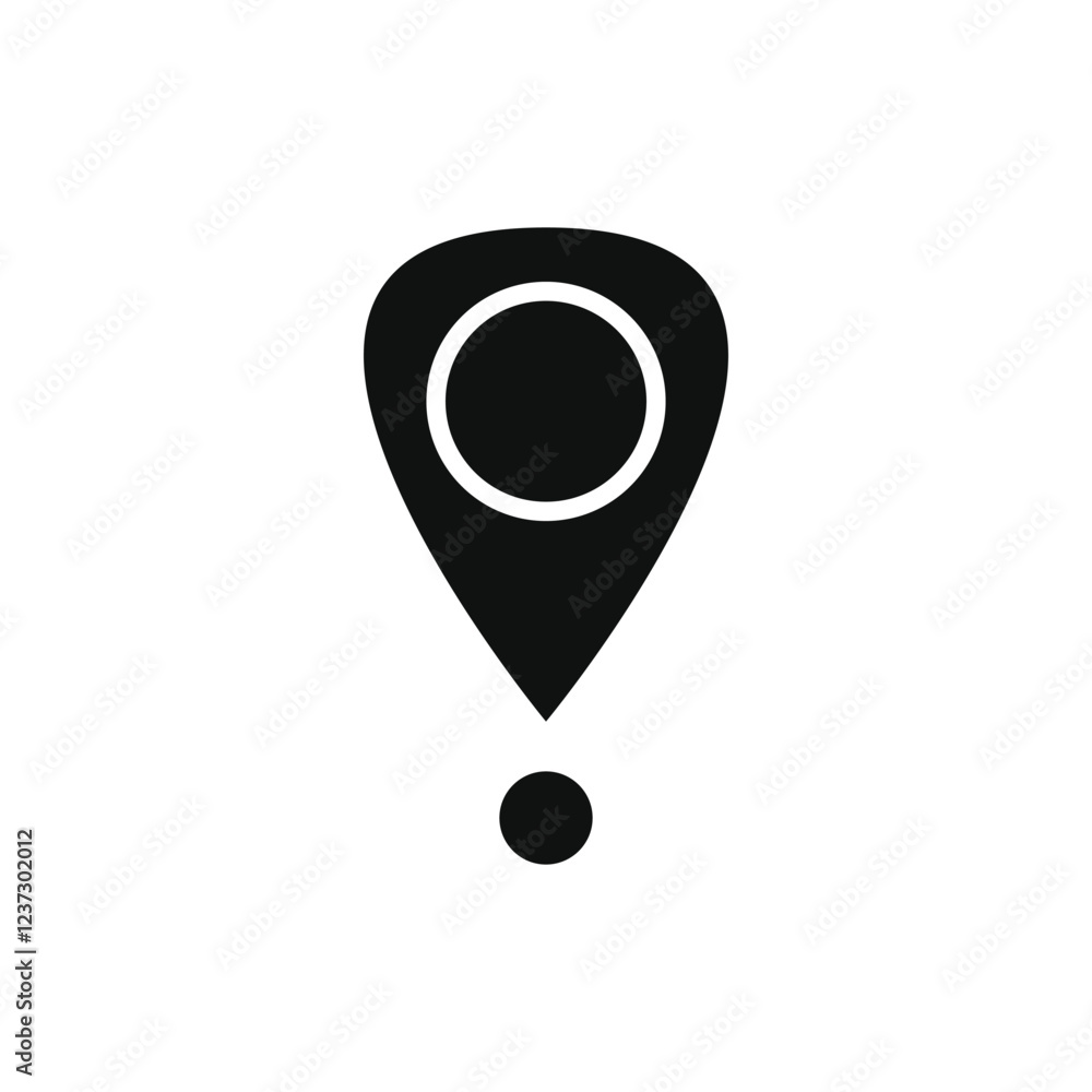 Aufkleber location map pin icons set. modern map marker collection. pinpoint. location pin icon. map pin place