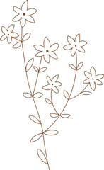 Wildflower Branch Line Hand Drawn