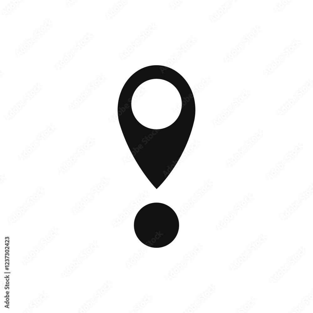 Aufkleber location map pin icons set. modern map marker collection. pinpoint. location pin icon. map pin place
