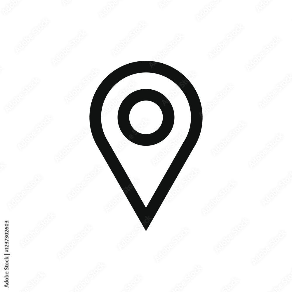 Poster location map pin icons set. modern map marker collection. pinpoint. location pin icon. map pin place