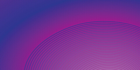 Graphic design art of abstract illusion of spiral with geometric shapes of pink and violet neon simple modern