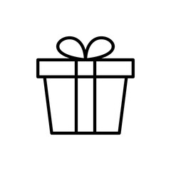 Gift icon vector. gift sign and symbol. birthday gift