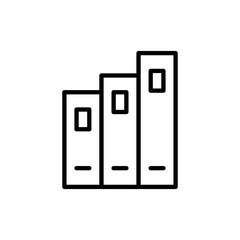 Library icon vector. education sign and symbol