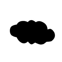 Clouds silhouettes Vector set