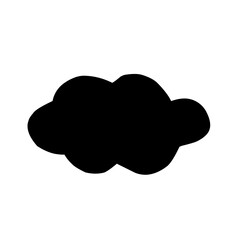 Clouds silhouettes Vector set