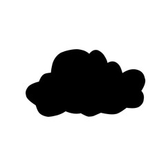 Clouds silhouettes Vector set