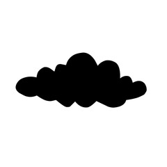 Clouds silhouettes Vector set