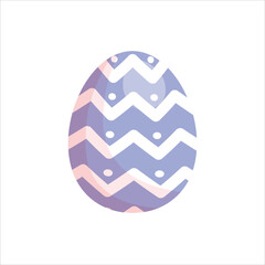 Easter eggs drawing clipart set. Happy easter egg flat clip art collection in colorful and multicolored paint art for traditional hunting celebration. Vector illustration flat oval shape elements. 