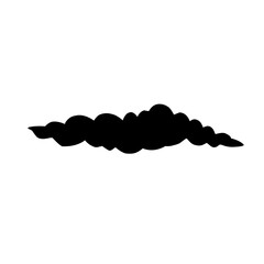 Clouds silhouettes Vector set