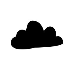 Clouds silhouettes Vector set