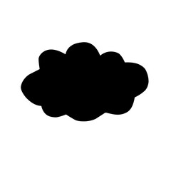 Clouds silhouettes Vector set