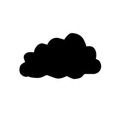 Clouds silhouettes Vector set