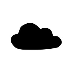 Clouds silhouettes Vector set