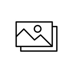 Picture icon vector. photo gallery sign and symbol. image icon