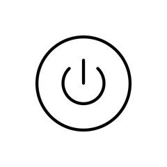 Power icon vector. Power Switch sign and symbol. Electric power