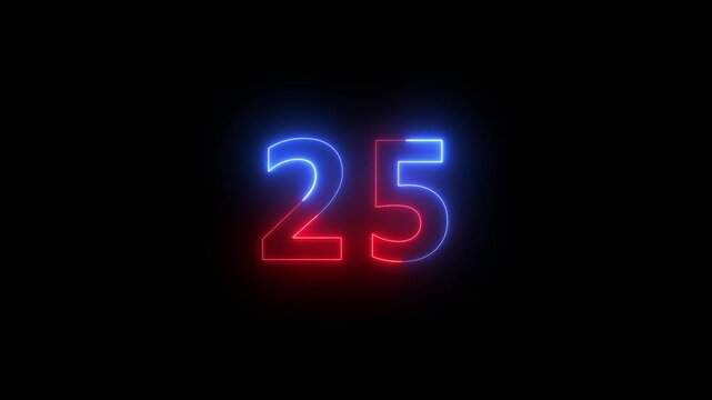 Countdown timer from 30 to 0 seconds real time on black background. Countdown timer thirty seconds animation from 30 to 0 seconds on transparent background