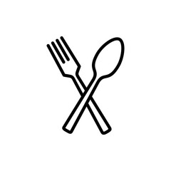 spoon and fork icon vector. spoon, fork and knife icon vector. restaurant sign and symbol