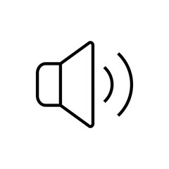 Speaker icon vector. volume sign and symbol. loudspeaker icon. sound symbol
