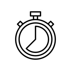 Stopwatch icon vector. Timer sign and symbol. Countdown icon. Period of time