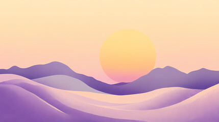 Soft pastel gradient with a dreamy, grainy texture, blending purple, yellow, and pink hues, creating a serene backdrop that evokes nostalgia and warmth. Pastel Nostalgia. Illustration