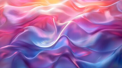 Obraz premium Abstract pastel waves, colorful fabric texture, design background.