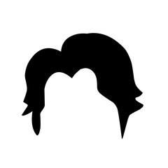 Silhouettes of hair styling