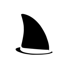 Set of shark fin illustration