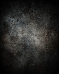 Fototapeta premium Dark Cracked Stone Texture Background: A Grungy, Mysterious and Moody Abstract Design.