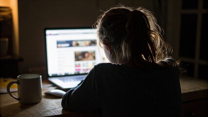 Connected Night: Girl and Her Digital World 
