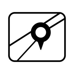 illustration of a gps map