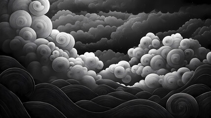 Fototapeta premium ominous storm clouds