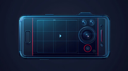 Fototapeta premium horizontal phone camera