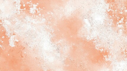 Fototapeta premium Peach and White Abstract Texture Background: A Grunge Watercolor Design for Artistic Projects.