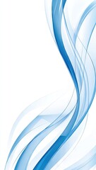 Elegant White and Blue Vector Background with Blank Center Space. AI generated illustration