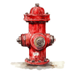Fototapeta premium Firefighter Clipart Vector Illustration