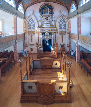 Top View  interior sinagoga Hist&oacute;rica Nidje Israel