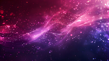 Fototapeta premium A vibrant abstract design featuring flowing waves of color and sparkling particles.