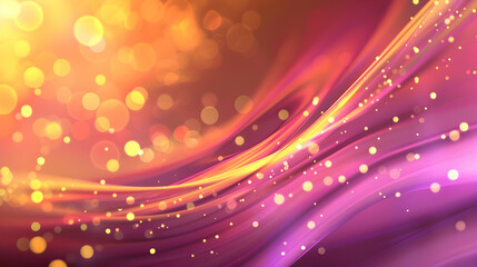 Obraz premium Abstract waves with vibrant colors and bokeh effects for creative backgrounds.