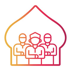 shalat Line Gradient Icon