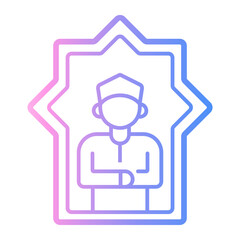shalat Line Gradient Icon