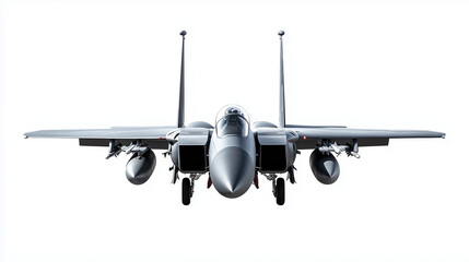 F-15 Fighter jet plane isolated on white background png cutout isolated on white background