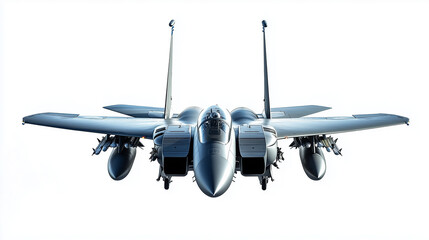 F-15 Fighter jet plane isolated on white background png cutout isolated on white background
