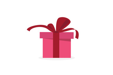 Gift boxes set. Holiday presents wrapped in festive paper wrapping, decorated with ribbon bows, strings and twines. Christmas giftboxes. Flat vector illustrations isolated on white background.