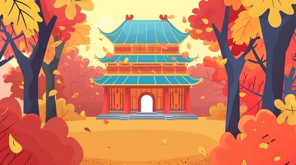 Wall_art_Art_prints_chinese_temple_fantasy_background