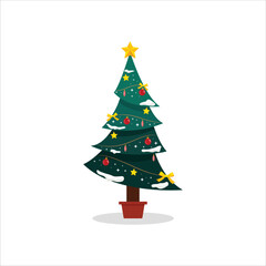 Christmas tree, Christmas tree vector design.