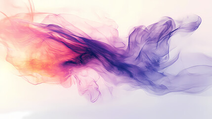 Fototapeta premium A softly blurred backdrop of light pink and purple watercolor strokes, creating a dreamy and ethereal atmosphere. generative ai. Lyrical Abstract. Illustration