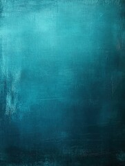 Obraz premium Abstract Teal Textured Background: Deep Ocean Hues and Vintage Texture.