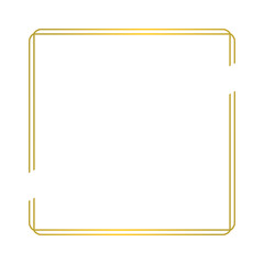 simple gold border frame.eps