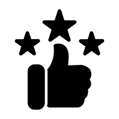 good feedback Solid icon